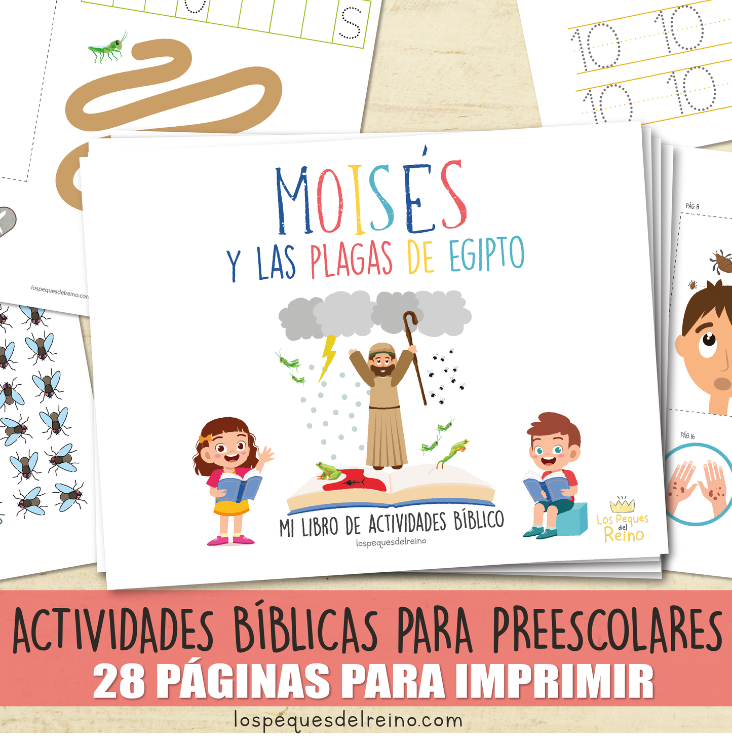 LAS PLAGAS DE EGIPTO - Libro de actividades bíblicas para Preescolar