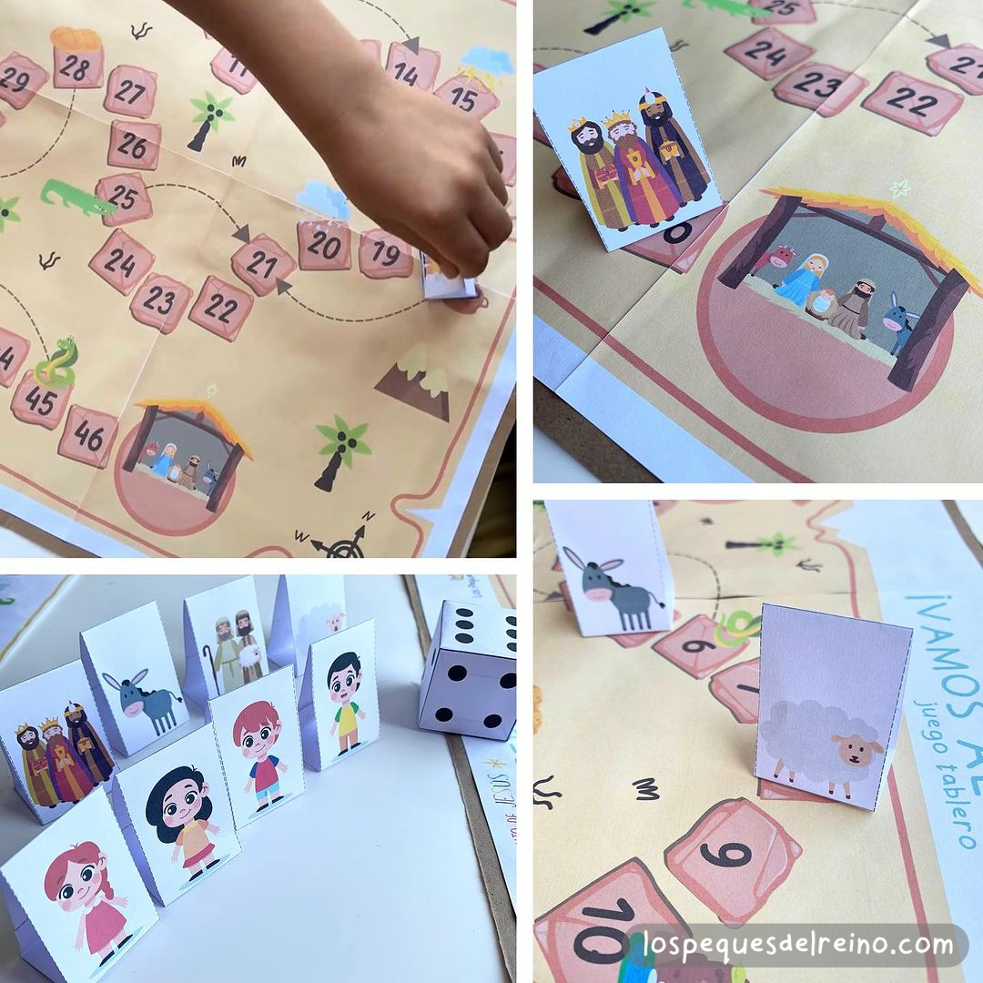 Juegos Tablero + Bingo del Nacimiento de Jesús