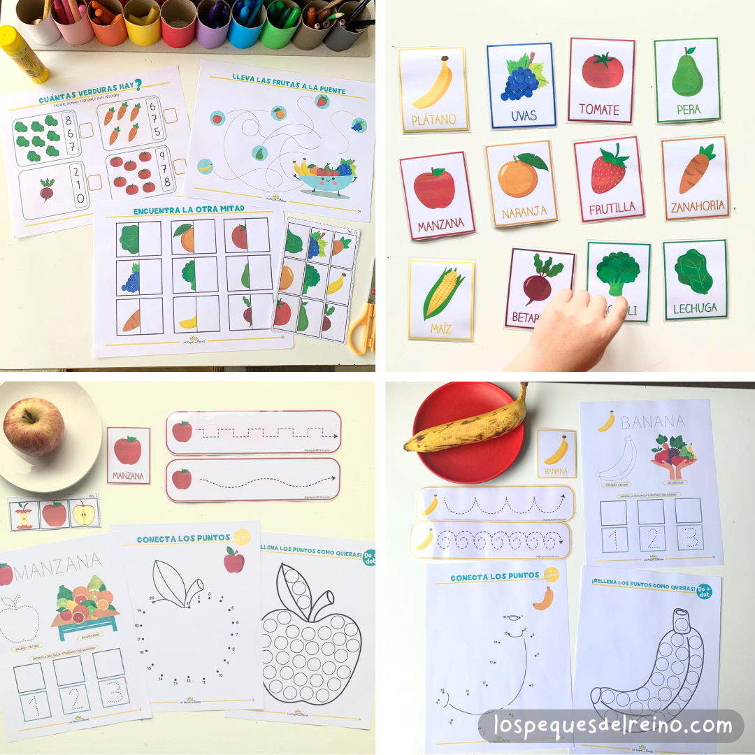 "Mi primer libro de frutas y verduras" - Pack Descargable