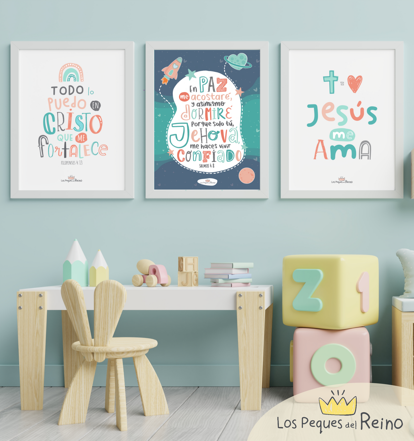 3 Láminas decorativas (pack niña) - imprimible