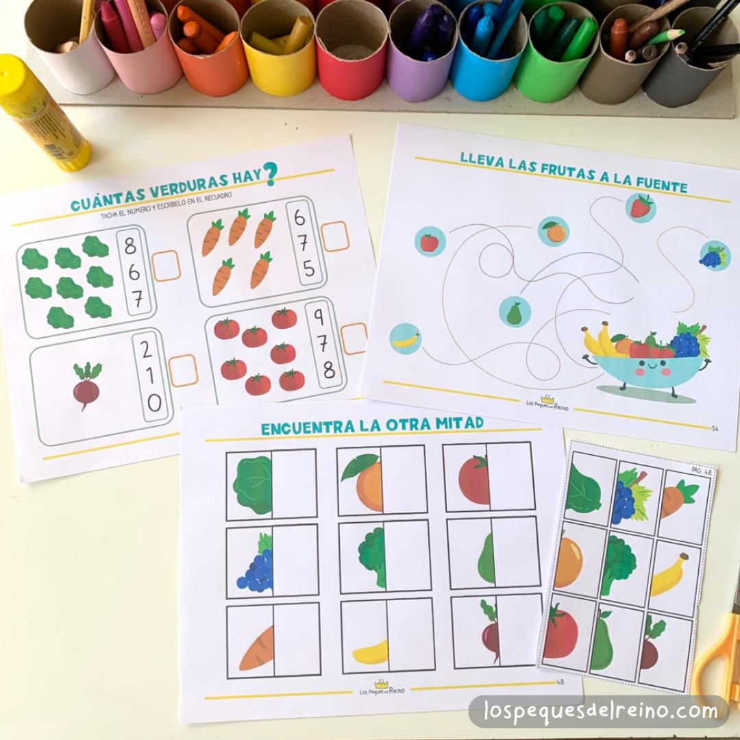 "Mi primer libro de frutas y verduras" - Pack Descargable
