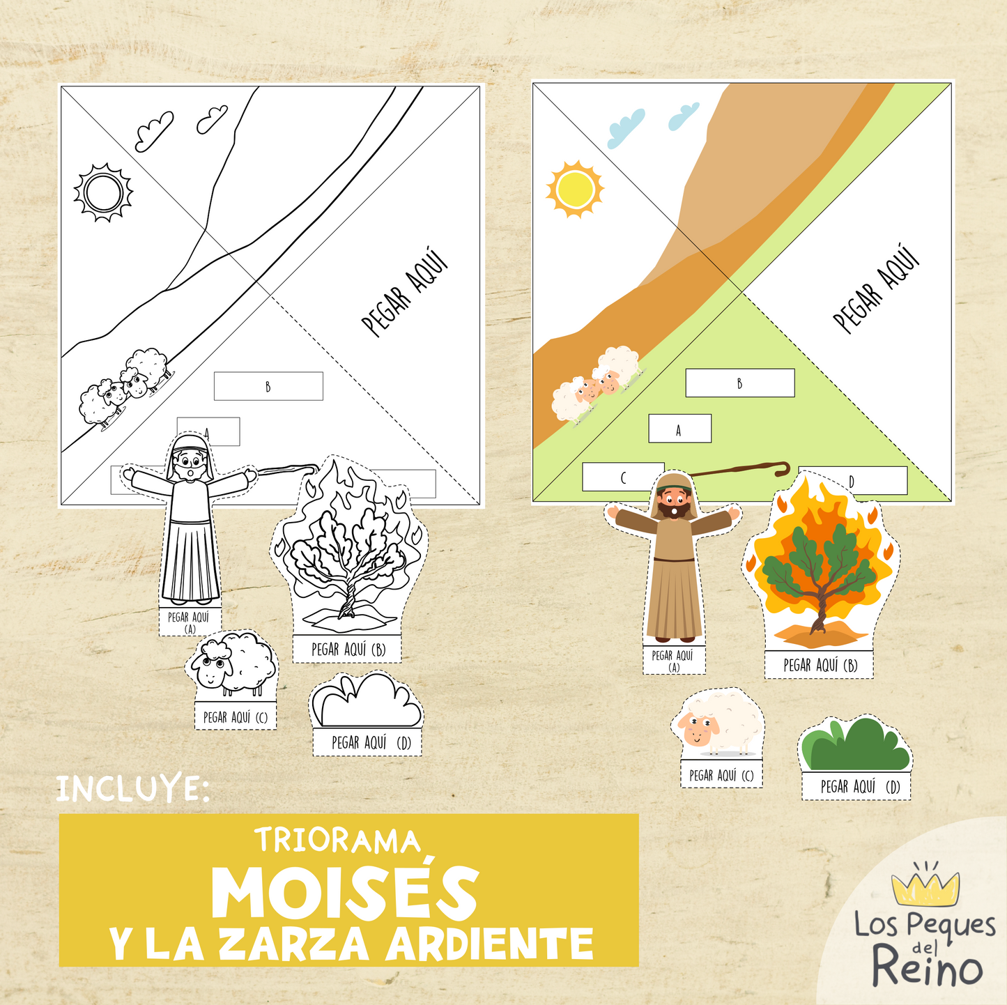 MOISÉS - PACK ACTIVIDADES + 2 TRIORAMAS