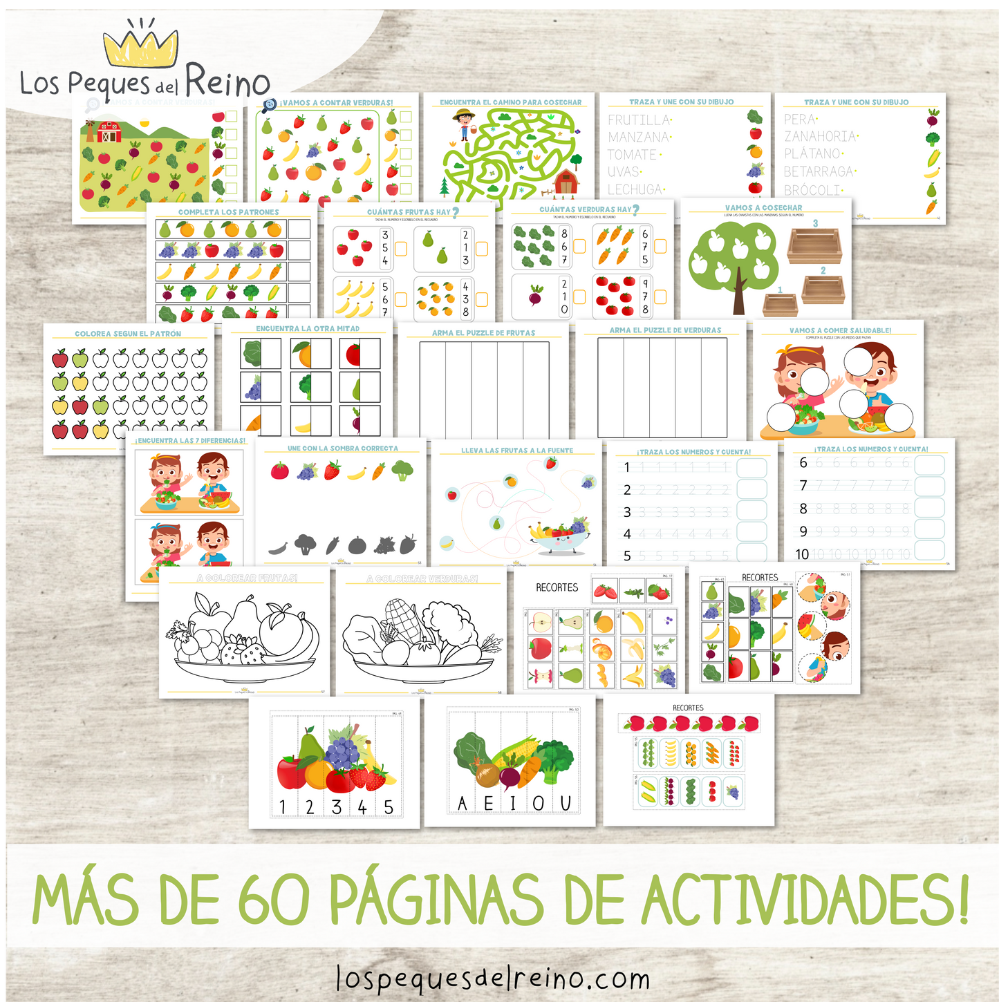 "Mi primer libro de frutas y verduras" - Pack Descargable