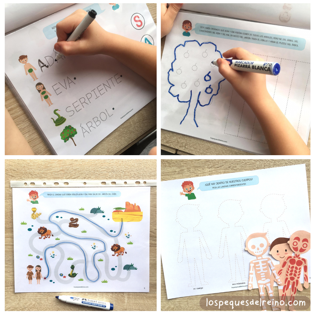 ADÁN Y EVA - Pack de actividades - Preescolar