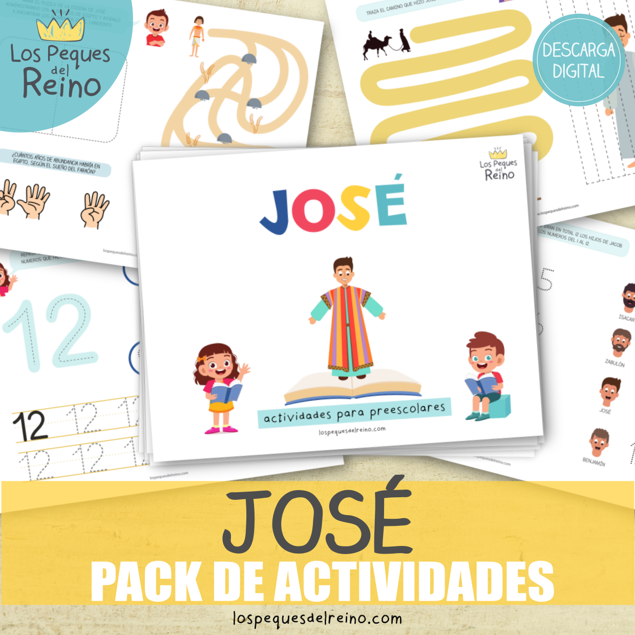 JOSÉ - Pack actividades + Coloreables + Juego