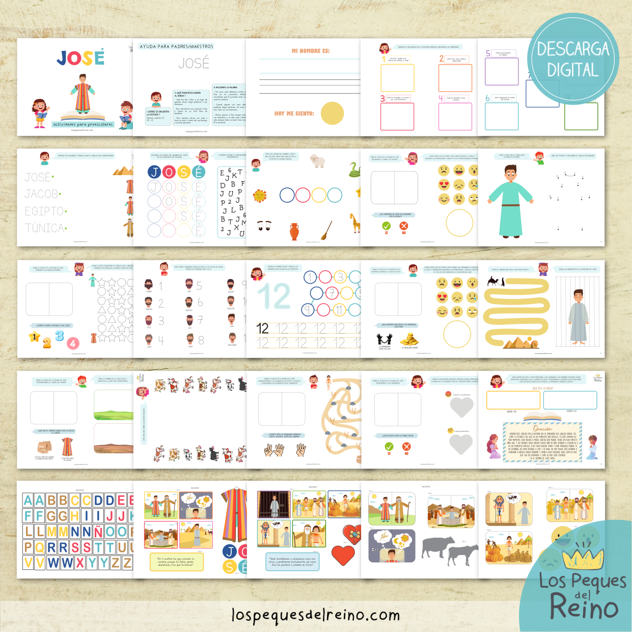 JOSÉ - Pack actividades + Coloreables + Juego