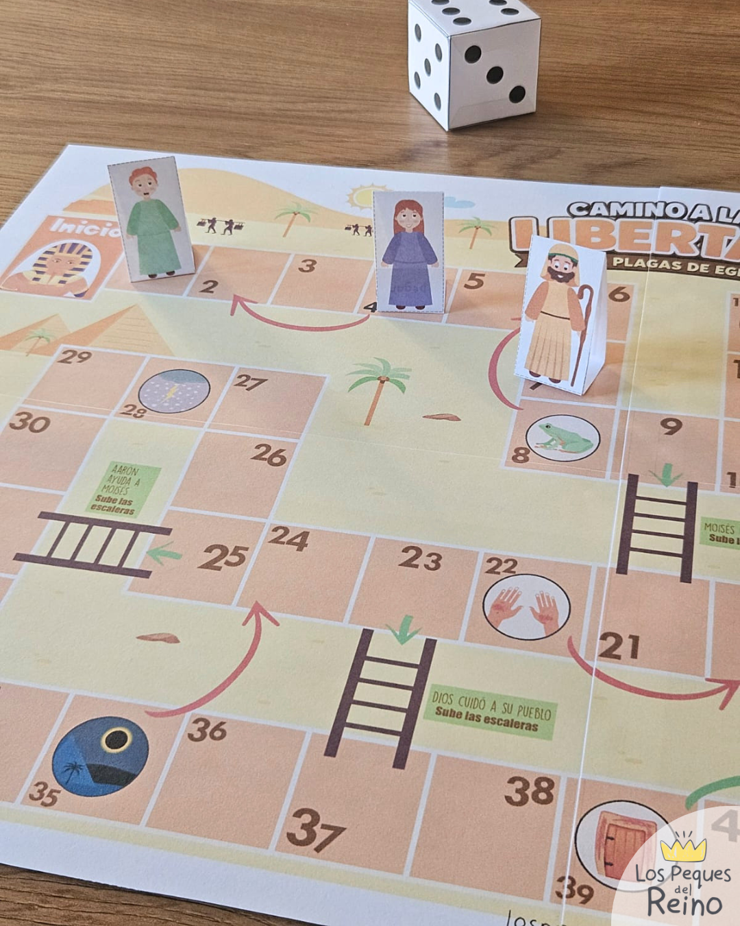 🌟Juego de mesa "Camino a la Libertad" - Moisés y las plagas de Egipto🩸