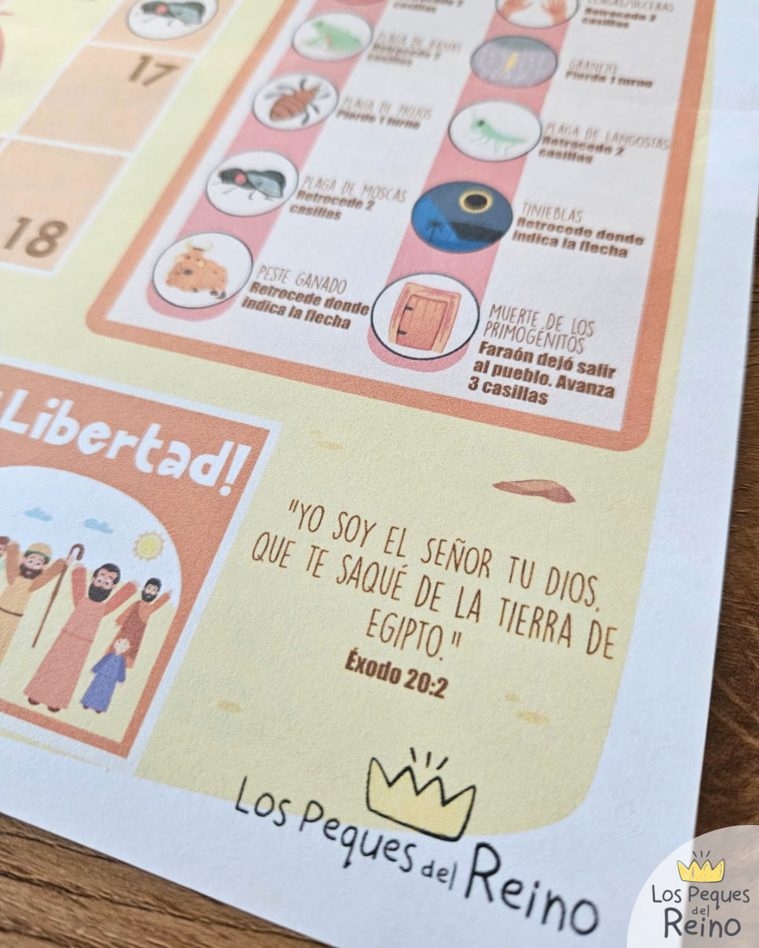 🌟Juego de mesa "Camino a la Libertad" - Moisés y las plagas de Egipto🩸