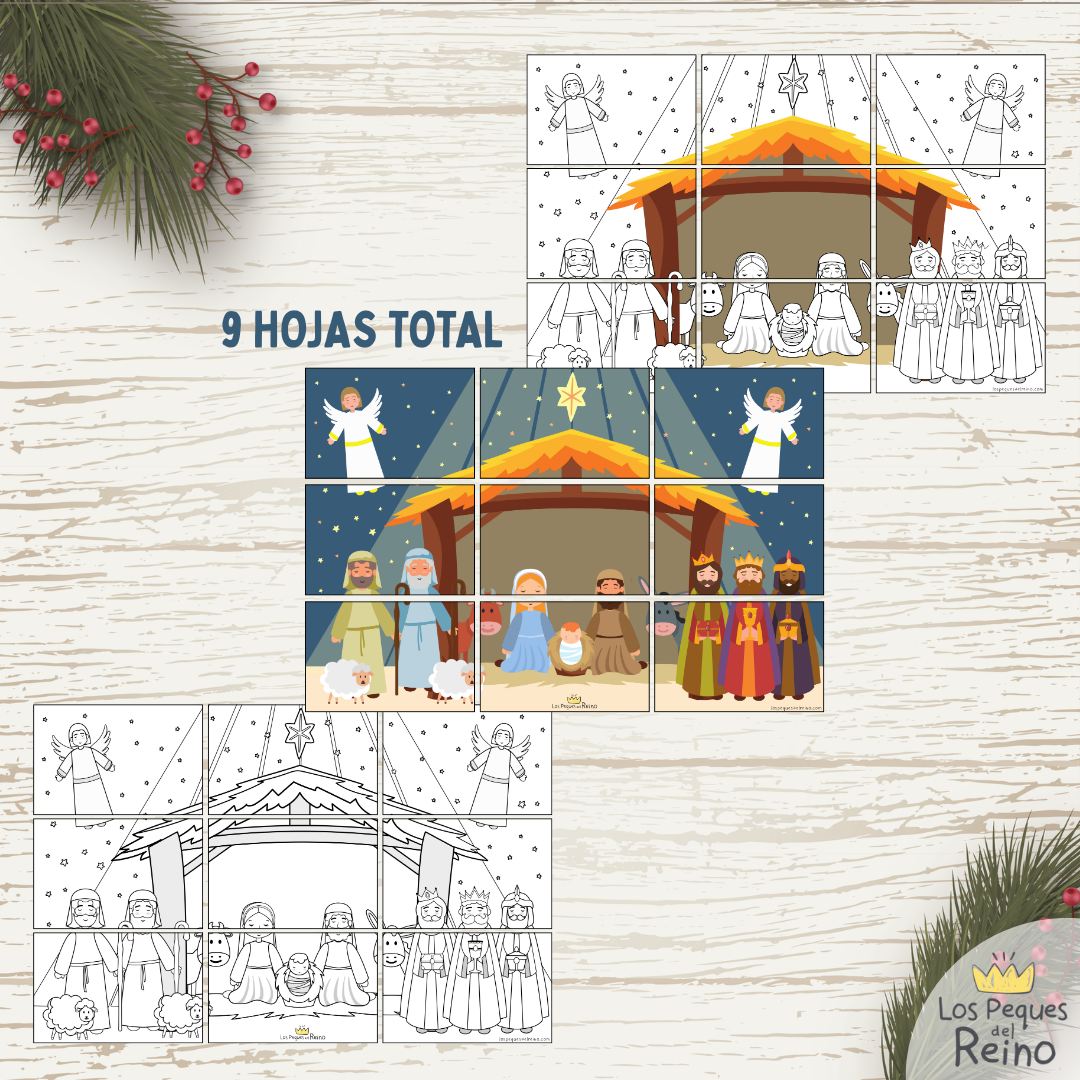 ⭐¡NUEVO! - Póster Nacimiento Completo - 3 tamaños