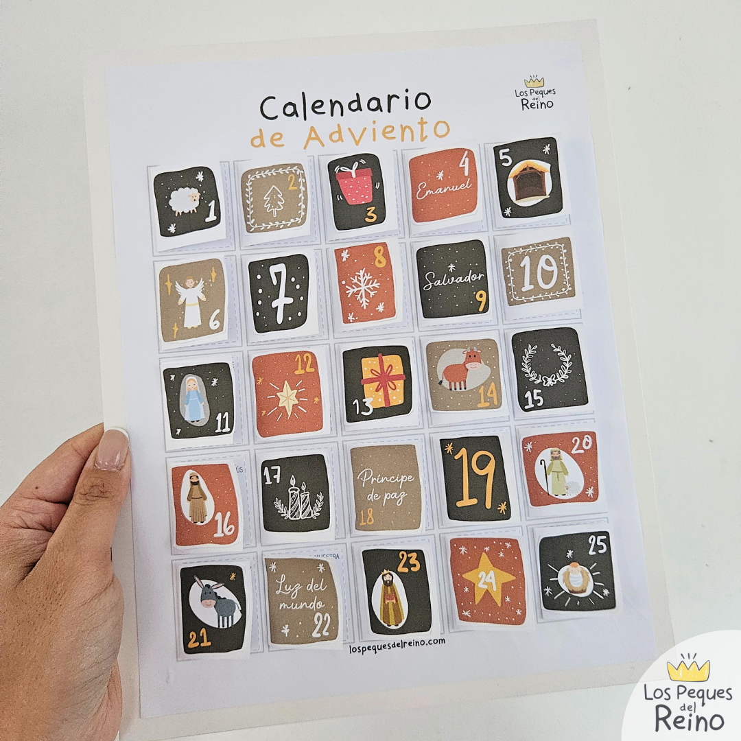 Calendario de Adviento - Ocres