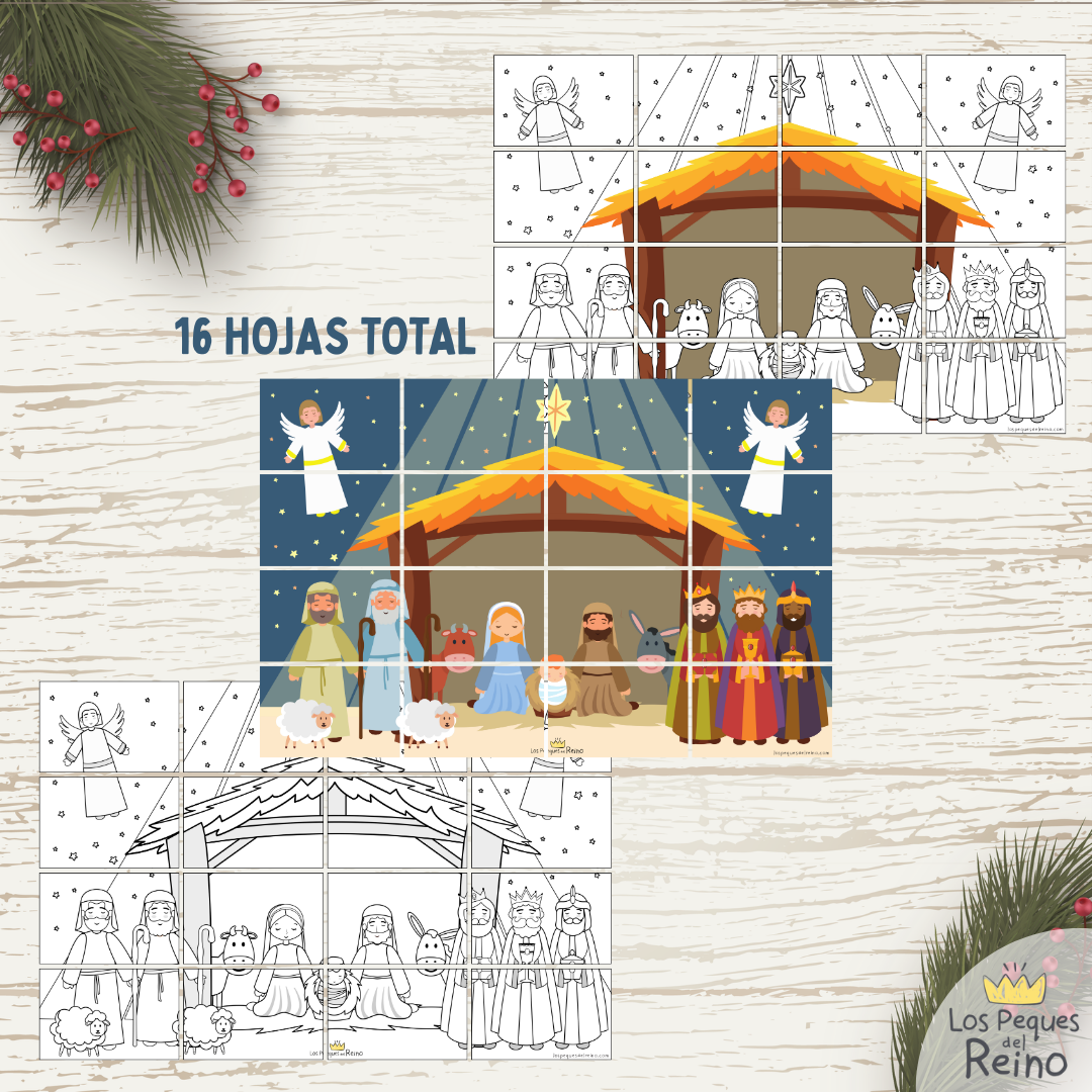 ⭐¡NUEVO! - Póster Nacimiento Completo - 3 tamaños