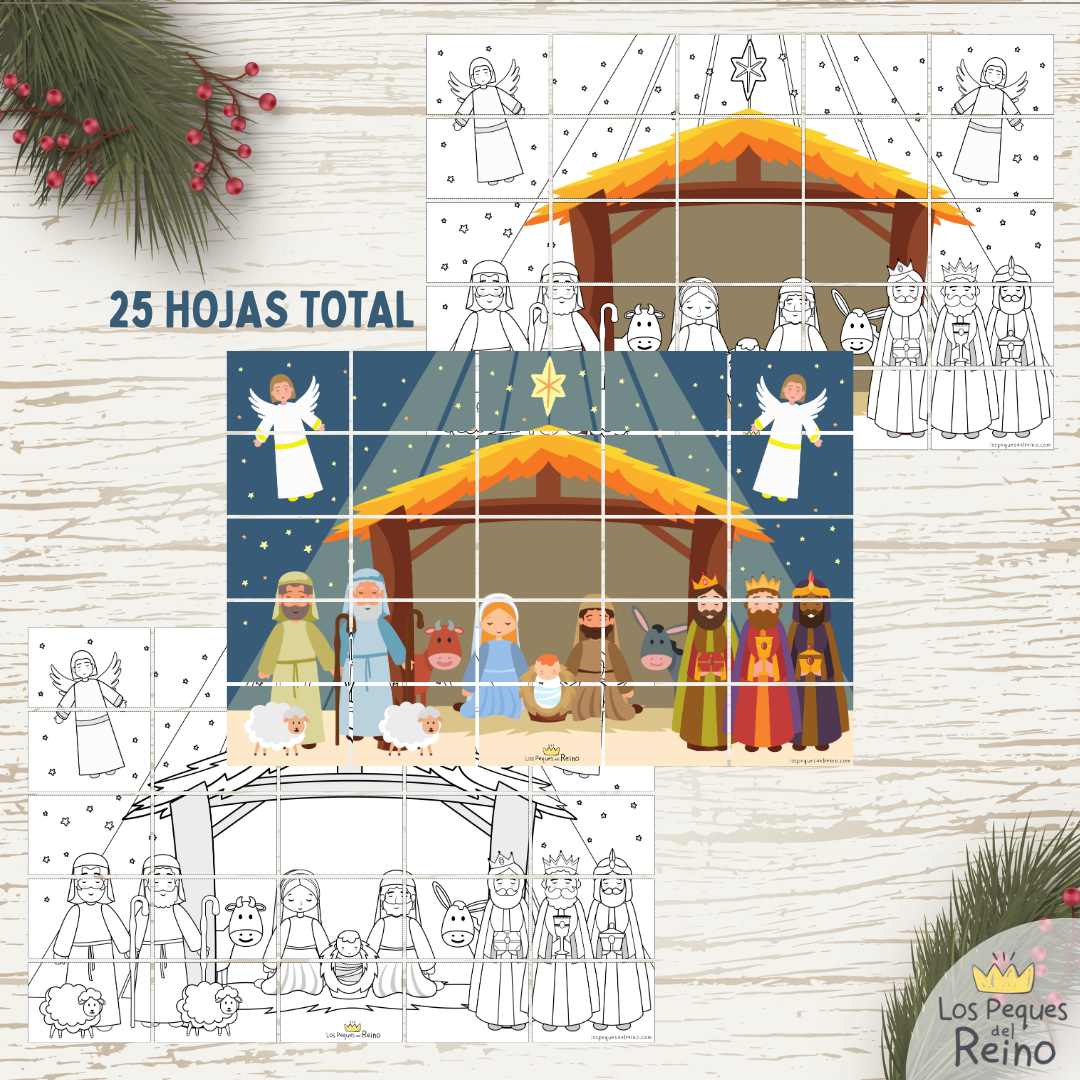 ⭐¡NUEVO! - Póster Nacimiento Completo - 3 tamaños