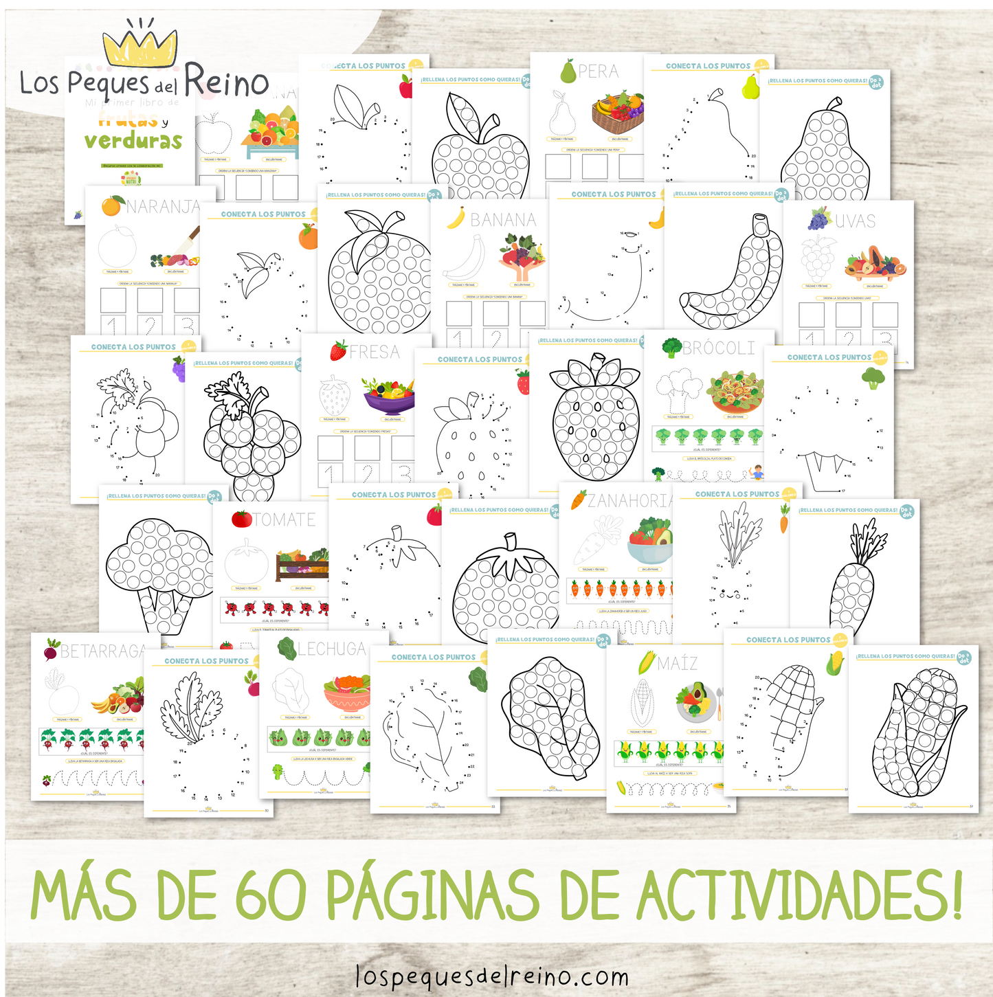 "Mi primer libro de frutas y verduras" - Pack Descargable