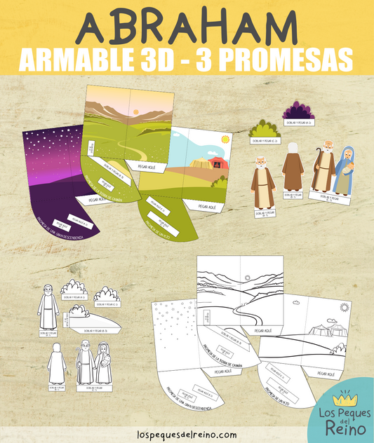 🌟¡NUEVO! Armable 3D - 3 PROMESAS a ABRAHAM❤️