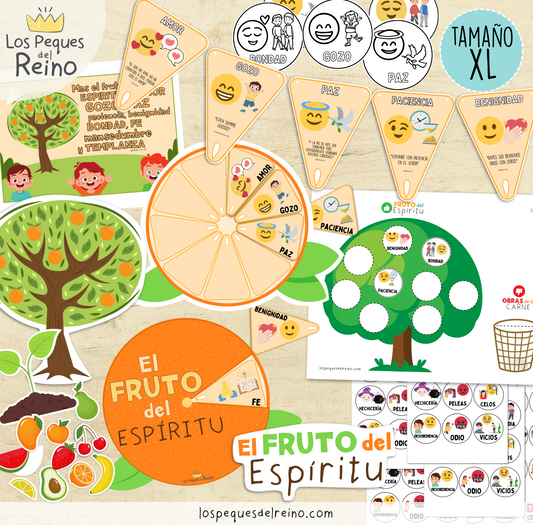 🌟¡NUEVO! Ayudas visuales para clase - FRUTO DEL ESPÍRITU