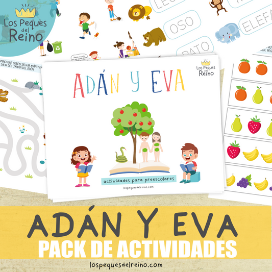 ADÁN Y EVA - Pack de actividades - Preescolar