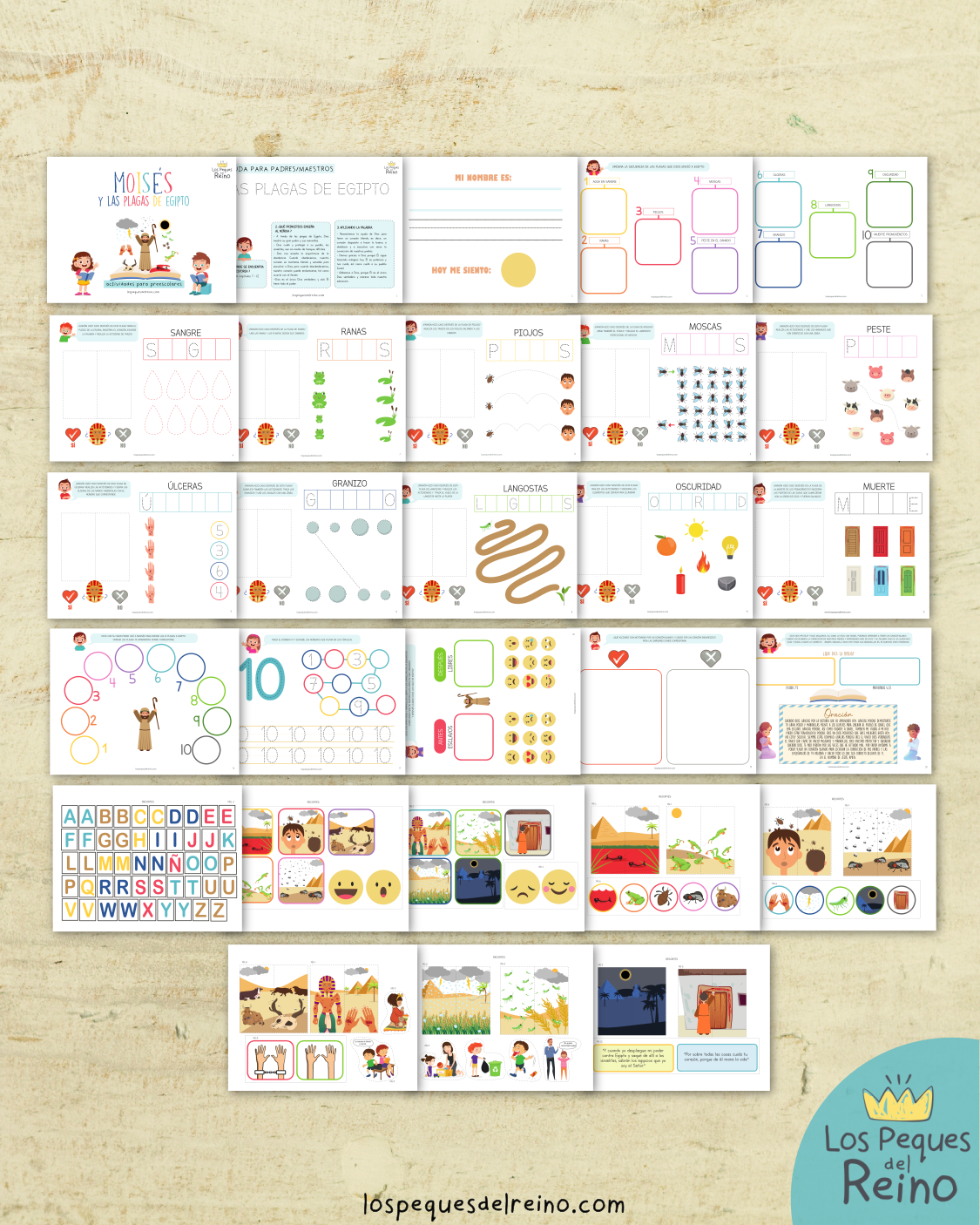 LAS PLAGAS DE EGIPTO - Pack de actividades - Preescolar