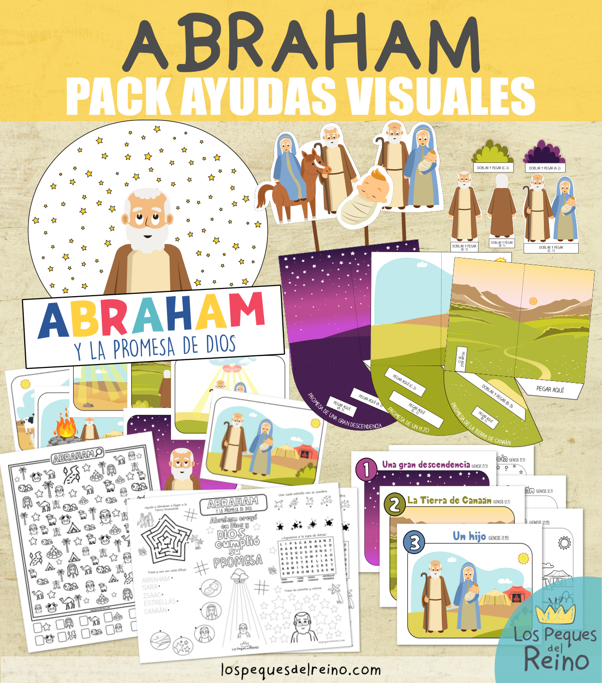 🌟Ayudas visuales para clase - ABRAHAM Y LA PROMESA DE DIOS
