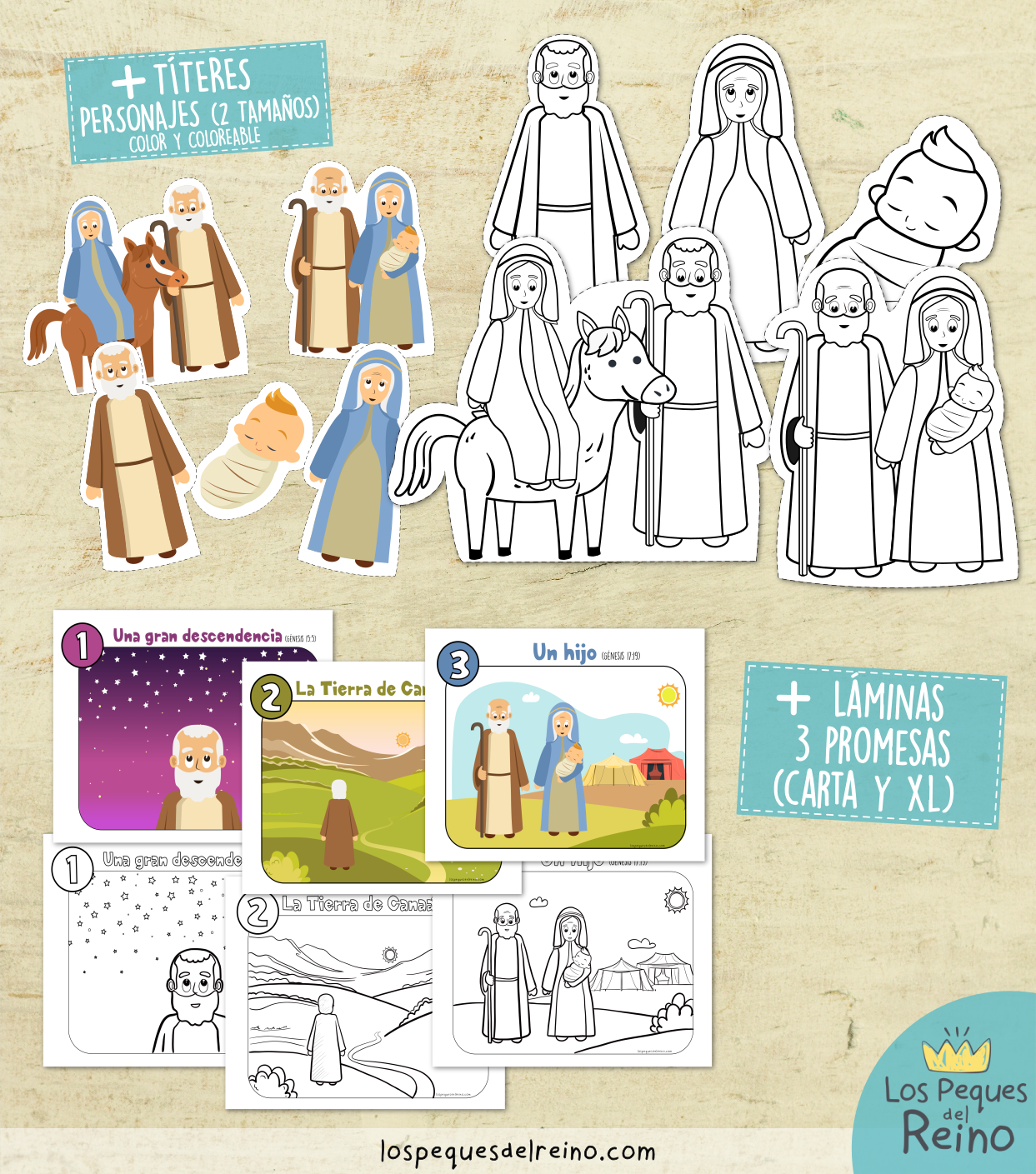 🌟Ayudas visuales para clase - ABRAHAM Y LA PROMESA DE DIOS