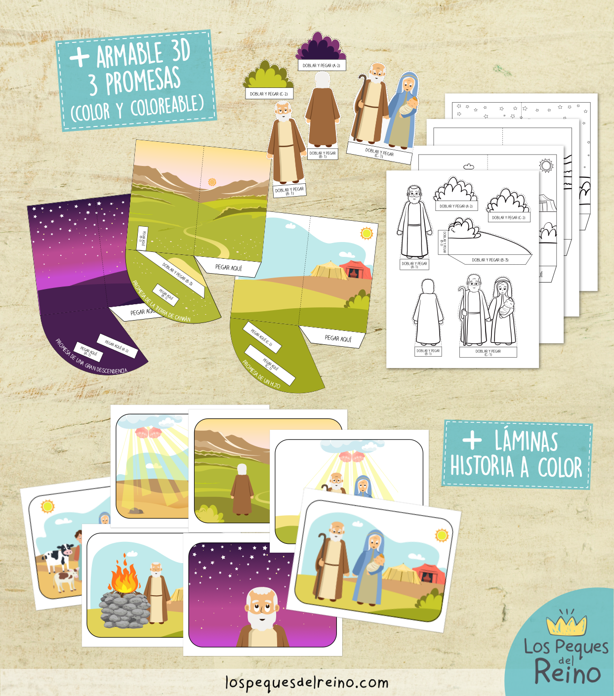 🌟Ayudas visuales para clase - ABRAHAM Y LA PROMESA DE DIOS