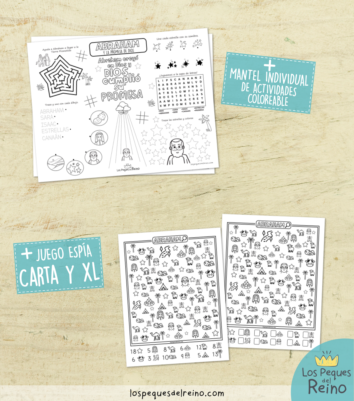 🌟Ayudas visuales para clase - ABRAHAM Y LA PROMESA DE DIOS