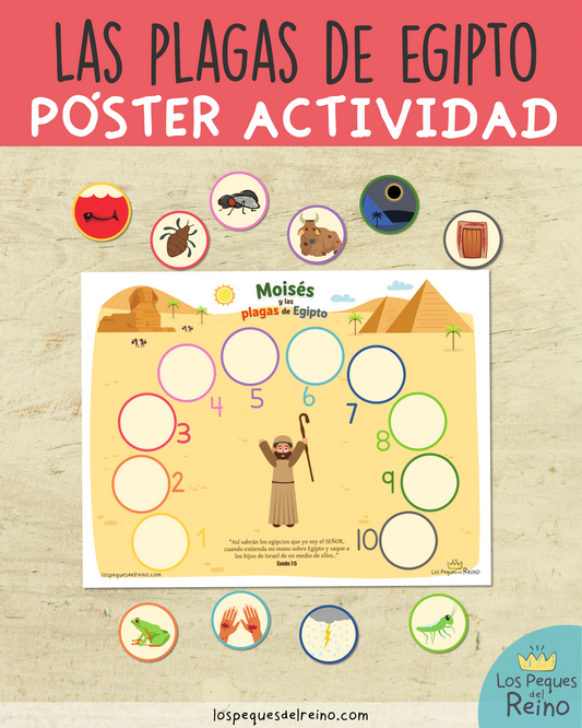 🌟Póster dinámico - Las plagas de Egipto - Incluye póster XL