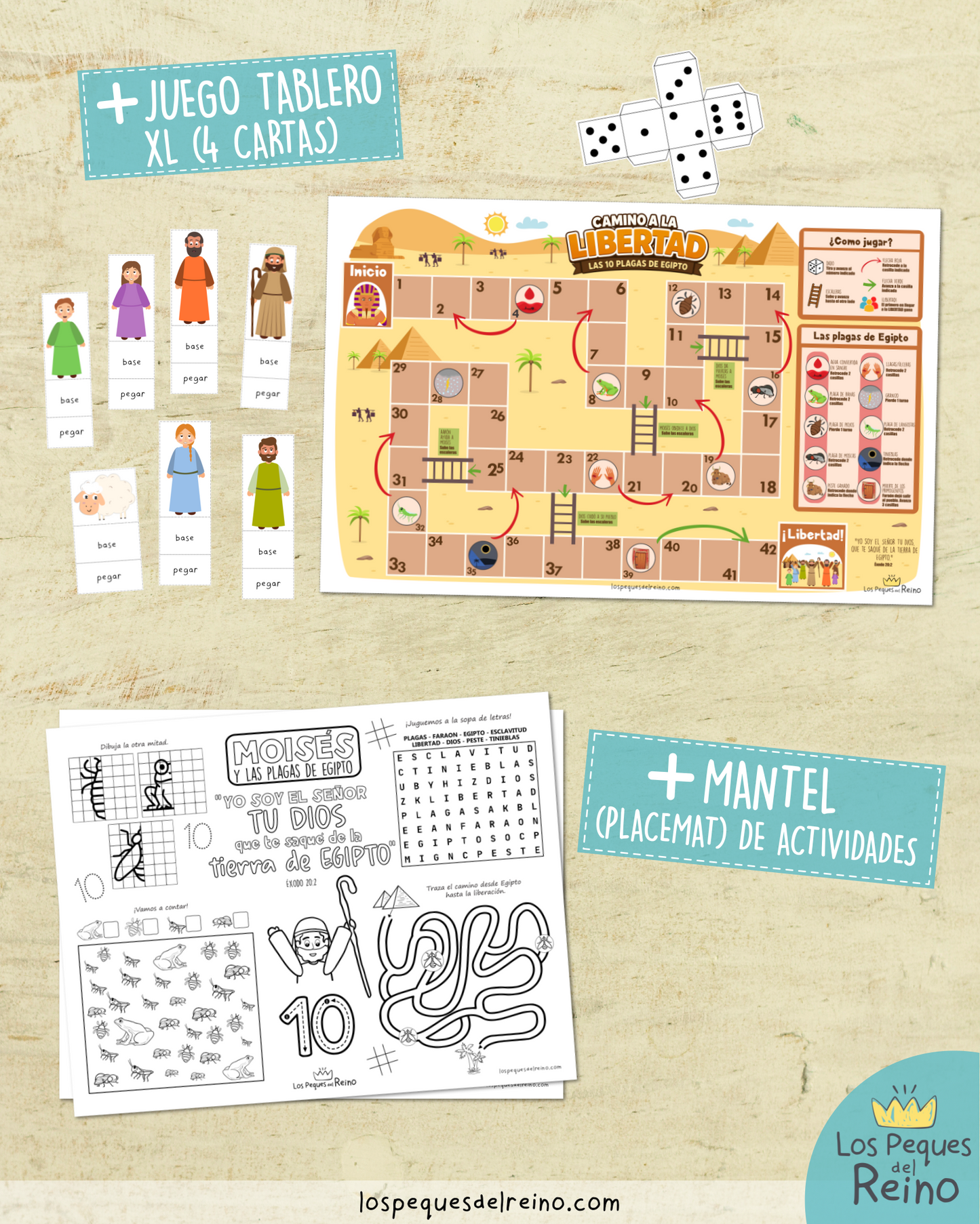 🌟Ayudas visuales para clase - MOISÉS y las PLAGAS DE EGIPTO🩸