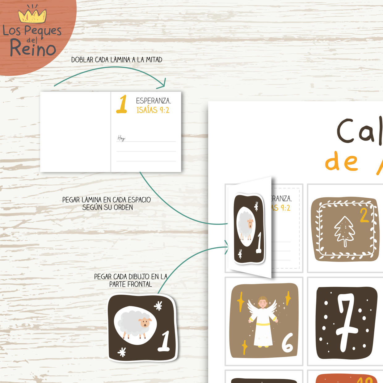 Calendario de Adviento - Ocres