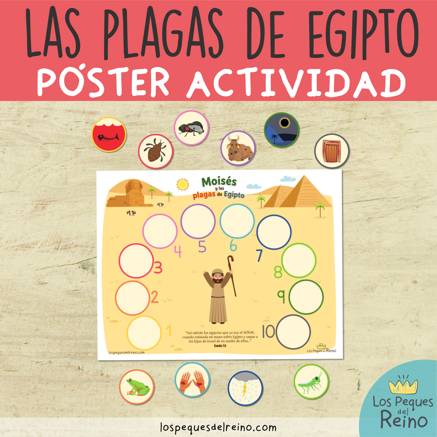 🌟Póster dinámico - Las plagas de Egipto - Incluye póster XL