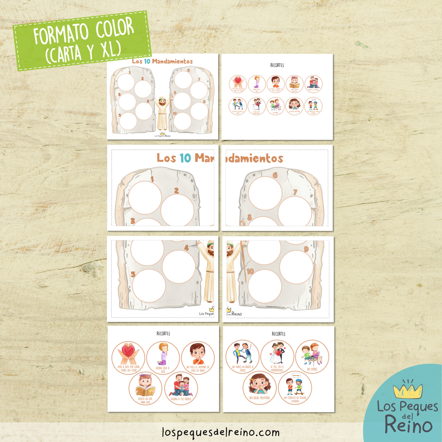 🌟Póster dinámico - Los 10 mandamientos - Incluye póster XL