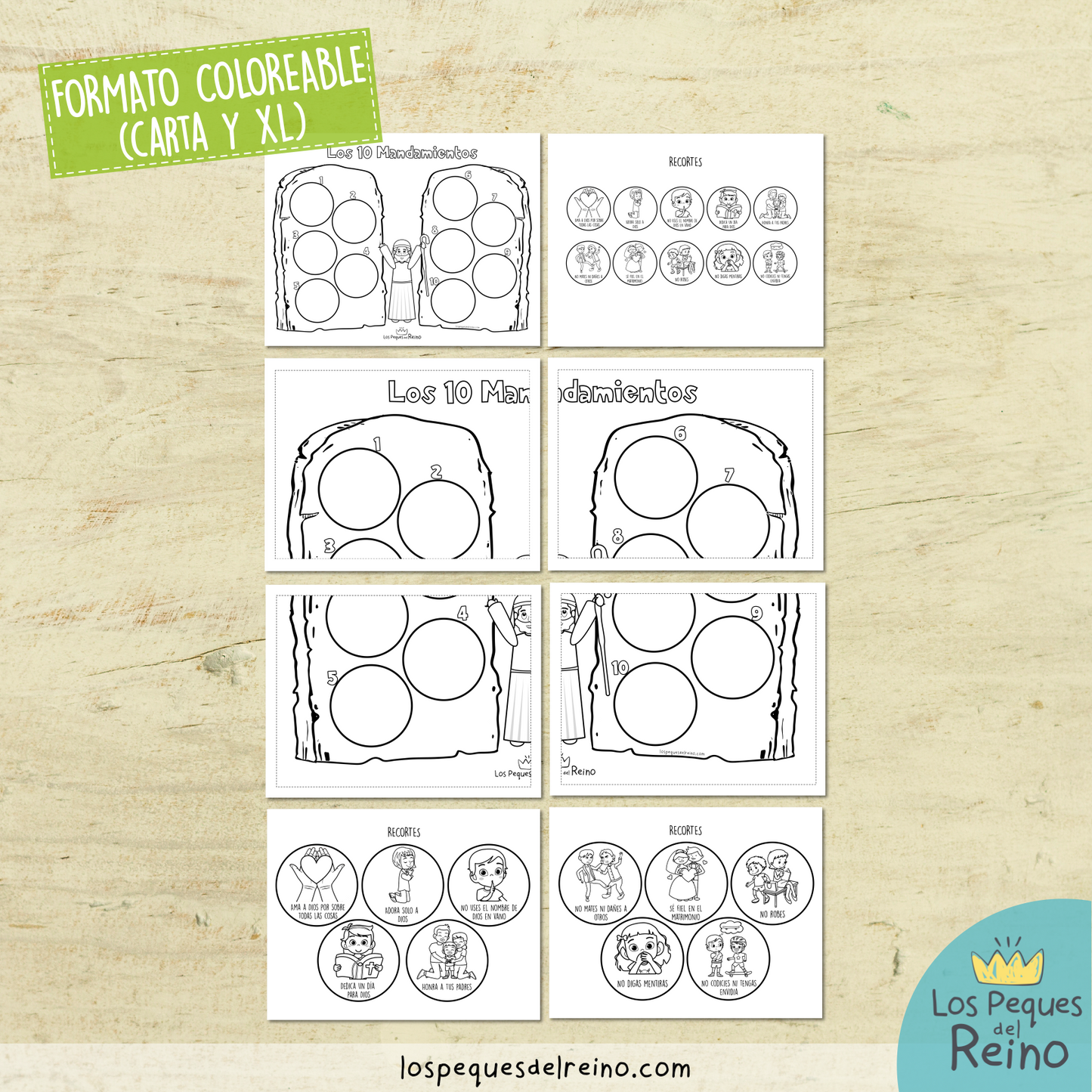 🌟Póster dinámico - Los 10 mandamientos - Incluye póster XL